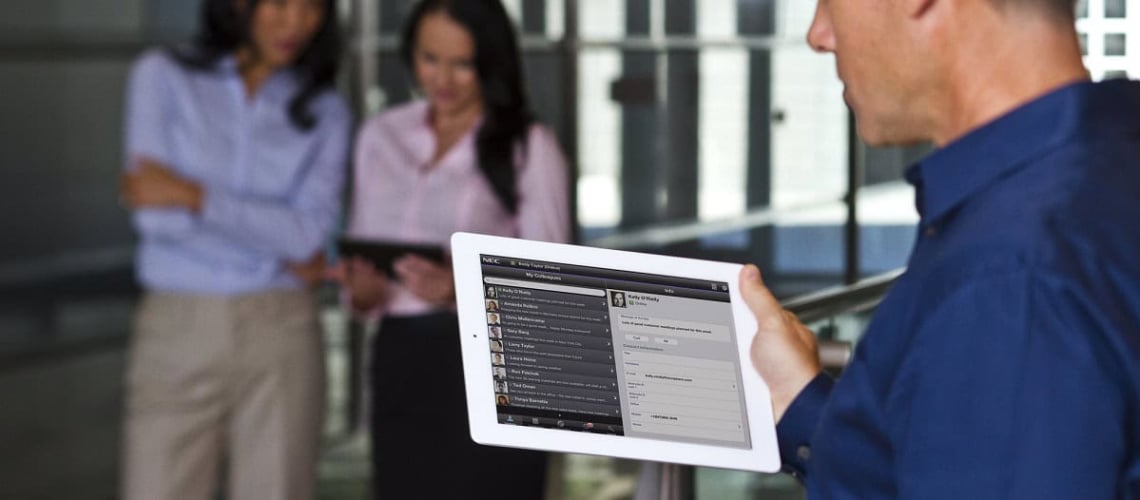 List of customers in mobile tablet to call back from call centre.